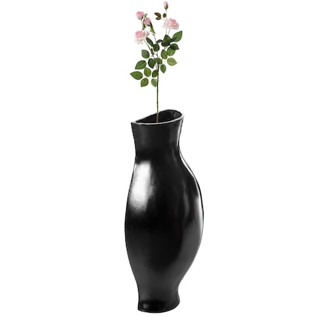 Uniquewise Decorative Split Vase Duo Floor Vase - Black QI003999.BK